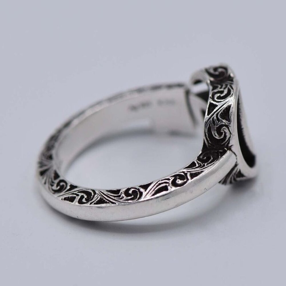 Gucci Ring Double G Key Ring Size 15 Approx 5.7 g Silver SV 925 Accessories - Picture 4 of 8